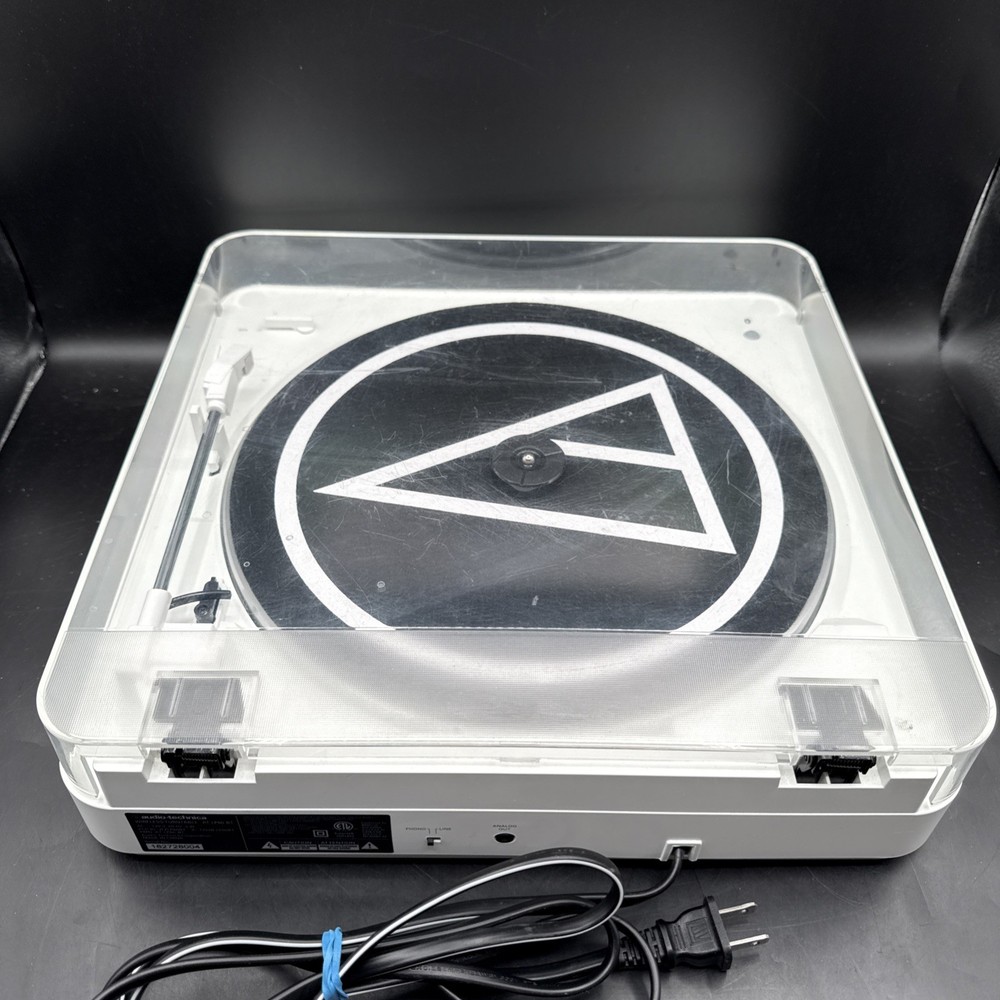 Audio-Technica AT-LP60-BT Automatic Bluetooth Turntable White Tested Working