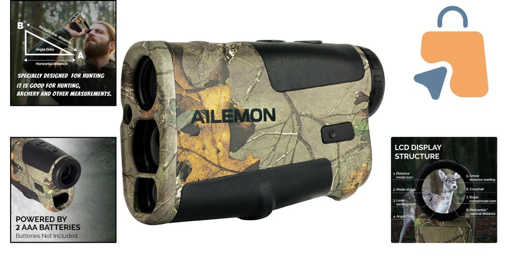 Multi-Functional Hunting Rangefinder - Distance, Angle & Speed Measurement