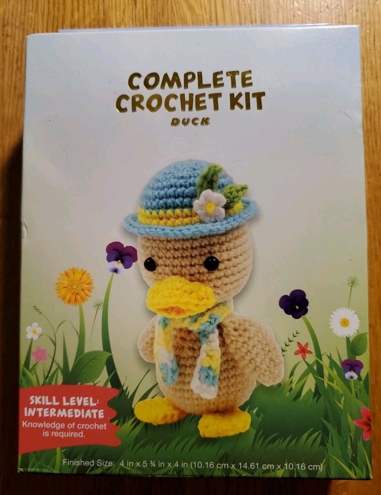 Needle Creations Complete Crochet Kit DIY Easter Duck Intermediate Skill Level
