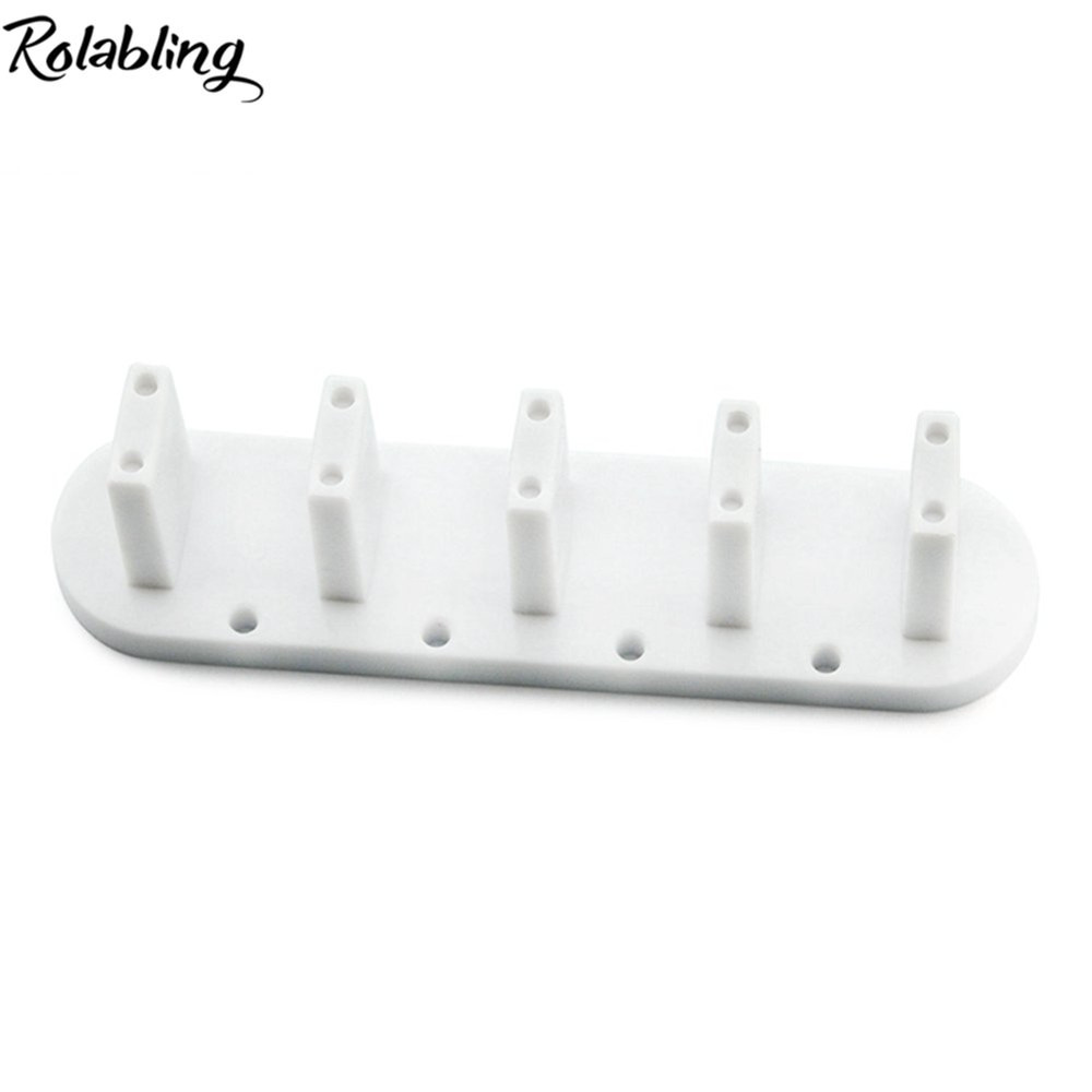 3Pcs False Nail Art Tips Practice Display Stand Tool with 10 Pcs False Nail Tips