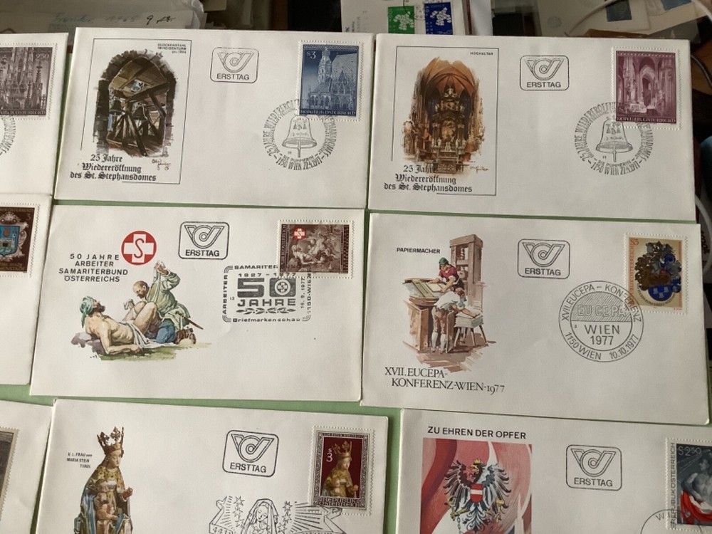 Austria postal covers 16 items Ref A2262=