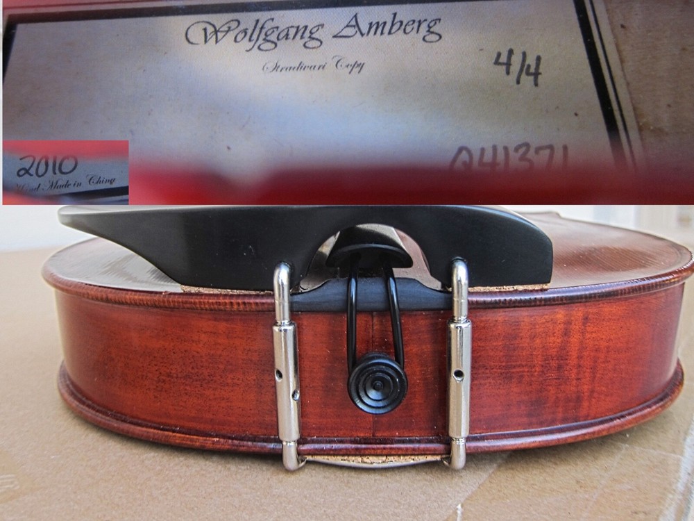 WOLFGANG AMBERG 4/4 VIOLIN ,PROTEC-PRO CASE,ARCOS BRASIL BOW