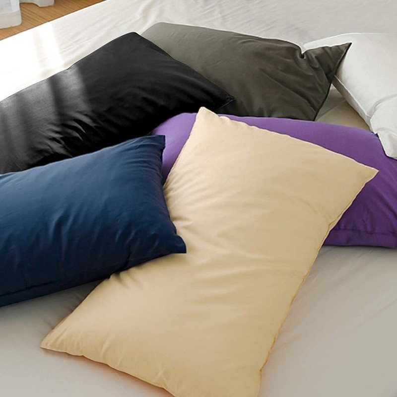 Microfiber King Pillowcases Soft Stain Resistant Envelope Closure 2 Pack New
