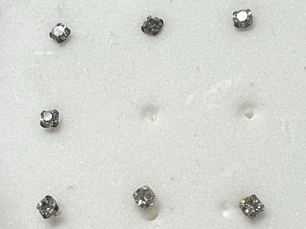 .925 Sterling Silver Nose Studs, (Small Tiny ) ~