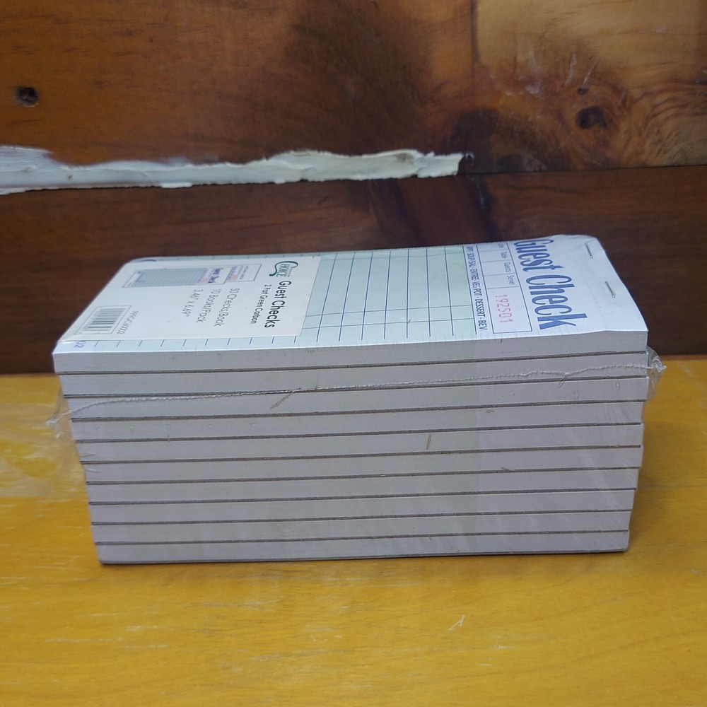Guest Check Bundle Of 10 Pads