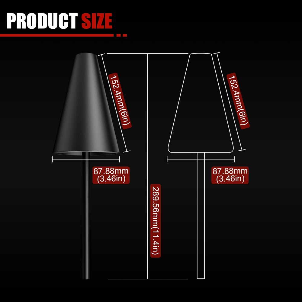EVAP Smoke Machine Exhaust Vacuum Intake Boot Cone Adapter & Red Cap Plugs Set