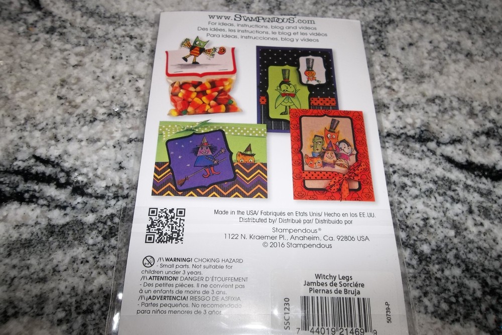 Frans "Witchy Legs" Poly 8pc. Stamp Set New