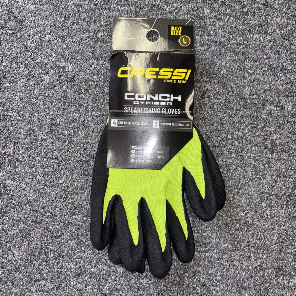 Cressi Conch Dyfiber Gloves Size Large