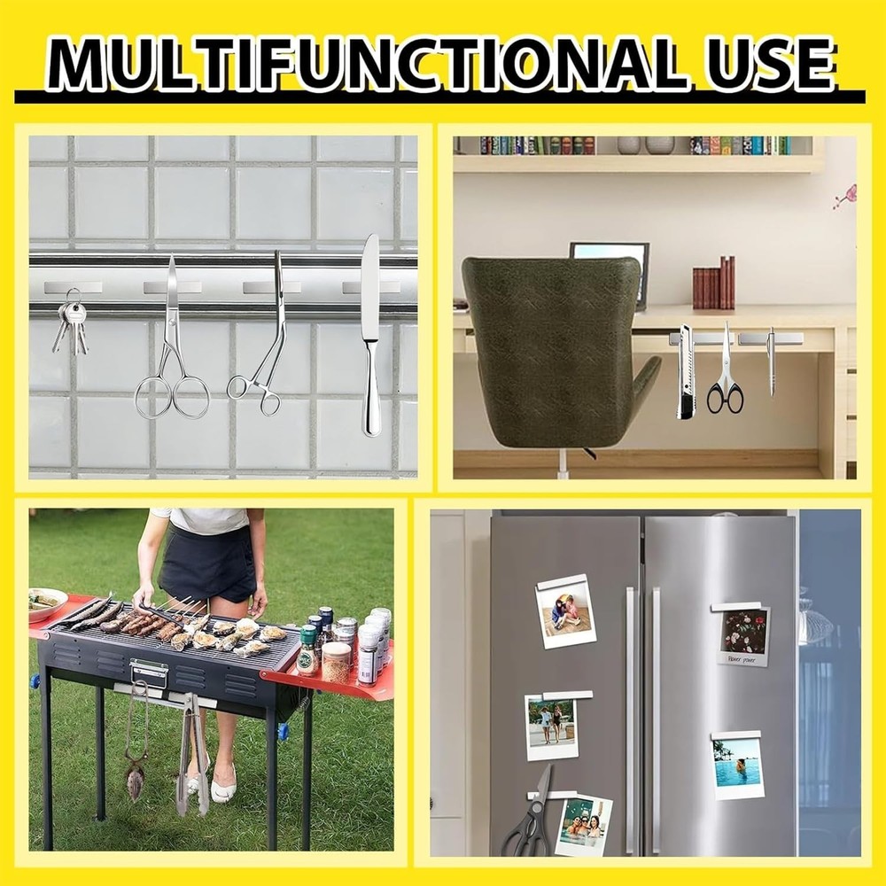 Versatile 100 Pack Neodymium Magnets - Rectangular Bars for Home or Office Use