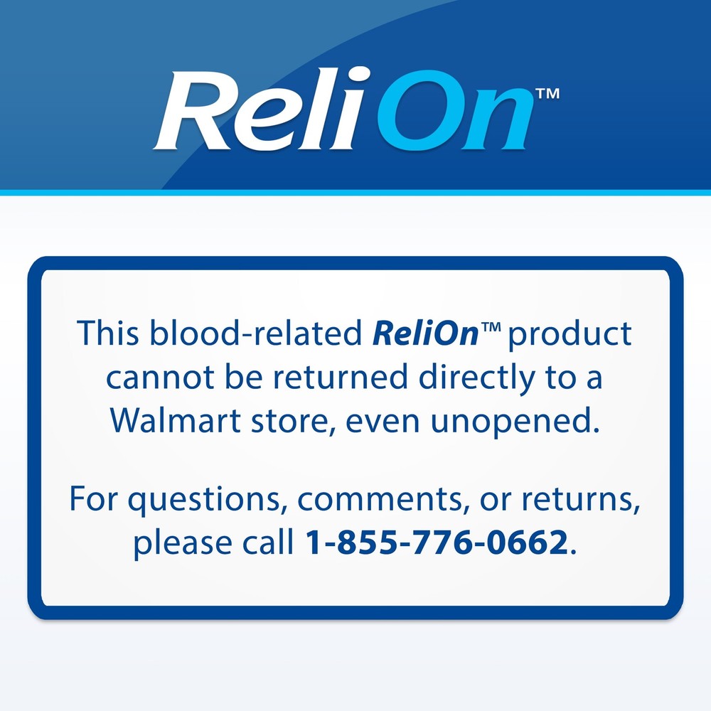 (3 pack) ReliOn Prime Blood Glucose Test Strips