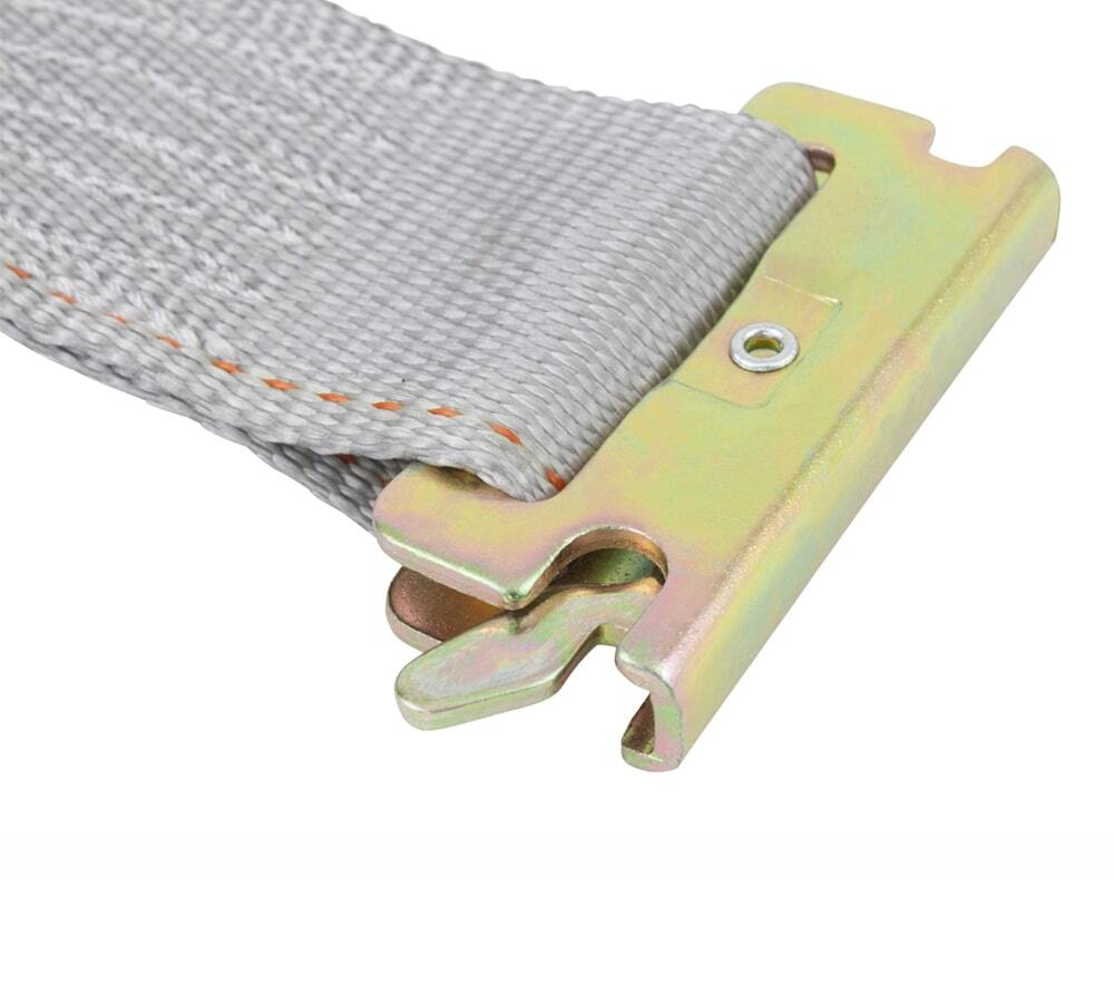 10 Pack 2''x16' Heavy Duty E Track Ratchet Strap for Enclosed Trailers, 4000 lbs