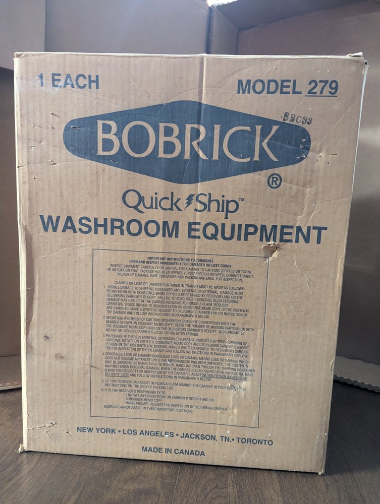 Bobrick Model 279 Trash Receptacle
