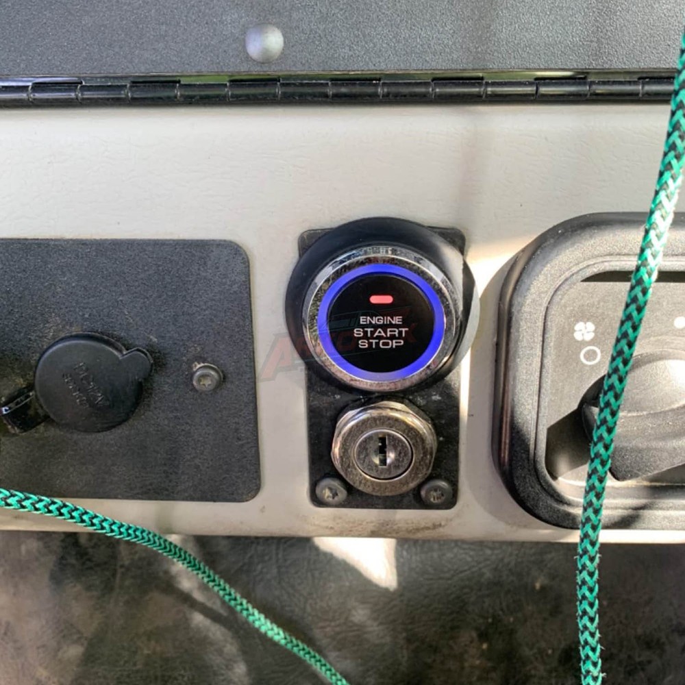 Car Ignition Switch RFID Engine Start Push Button Keyless Entry Starter Kit 12V