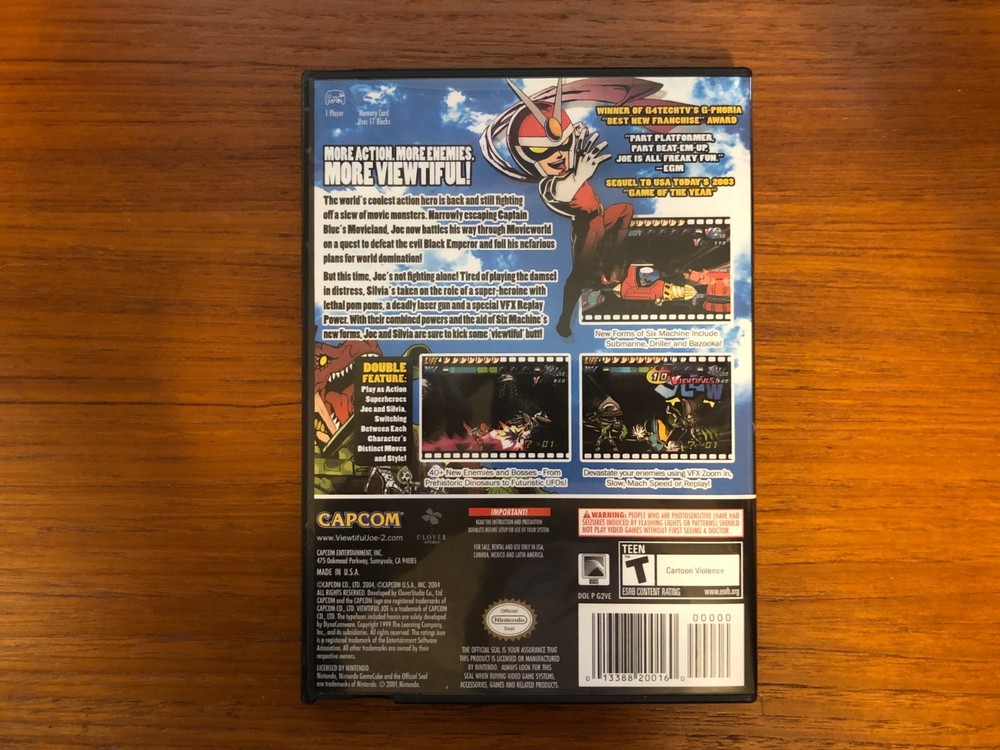 Replacement GameCube Case for Viewtiful Joe 2