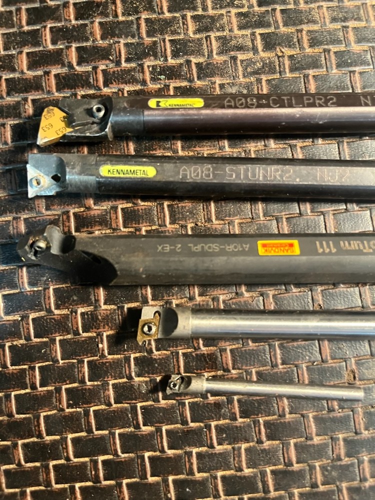 5 Boring Bars w/ Carbide Inserts