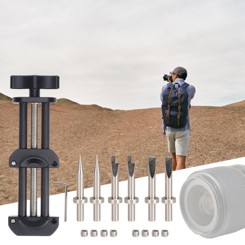 MultiFunction Lens Repair Tool Camera Lens Vise Tool Kit Lens Filter Spanner