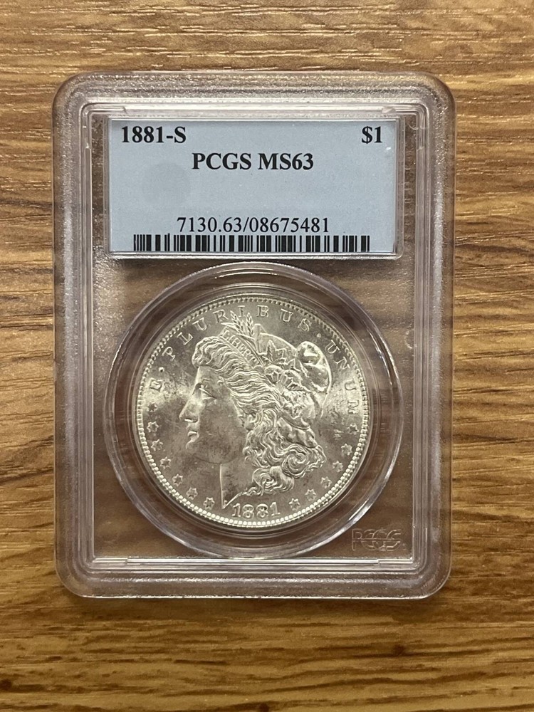 1881 - S - PCGS - MS63 - $1 Morgan