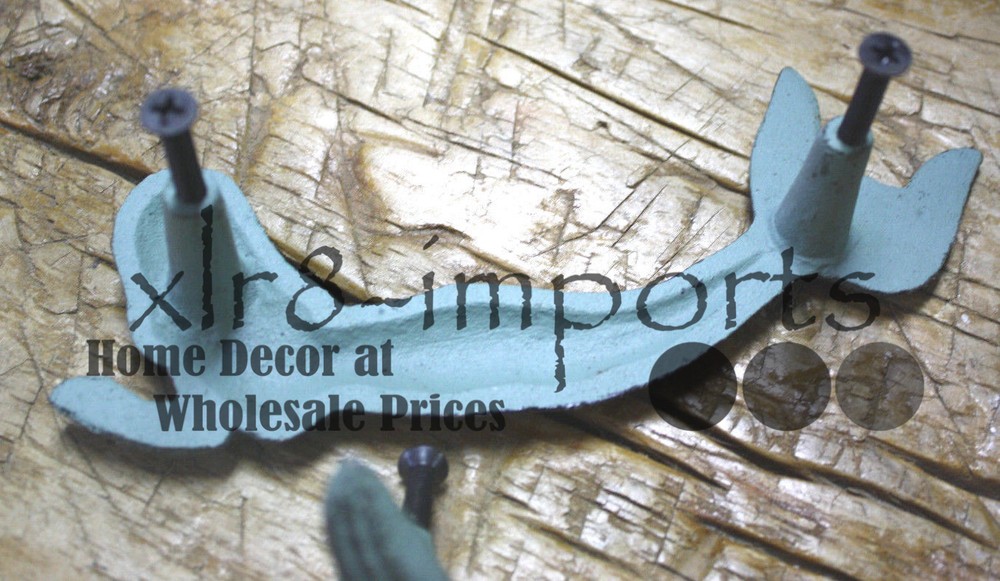 2 Cast Iron NAUTICAL MERMAID Style Drawer Pull, Barn Handle, Door Handles Beach