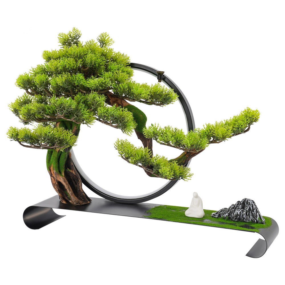 For Backflow Incense Antique Artificial Pine Tree With Lamp Rings Decoration