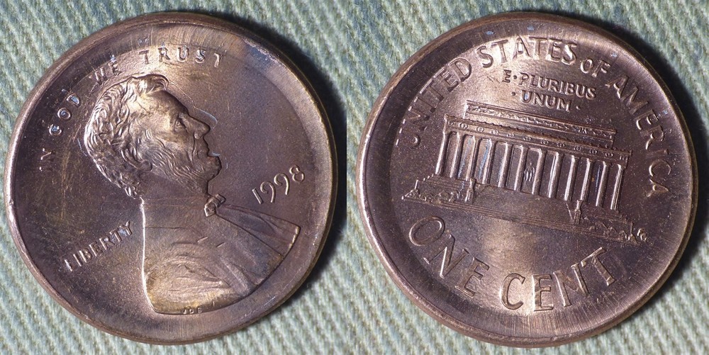 Error: 1998 Broadstrike Nickel Size IREC925CC