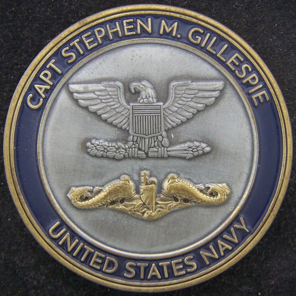 Navy Retired Captain Stephen Gillespie Challenge Coin