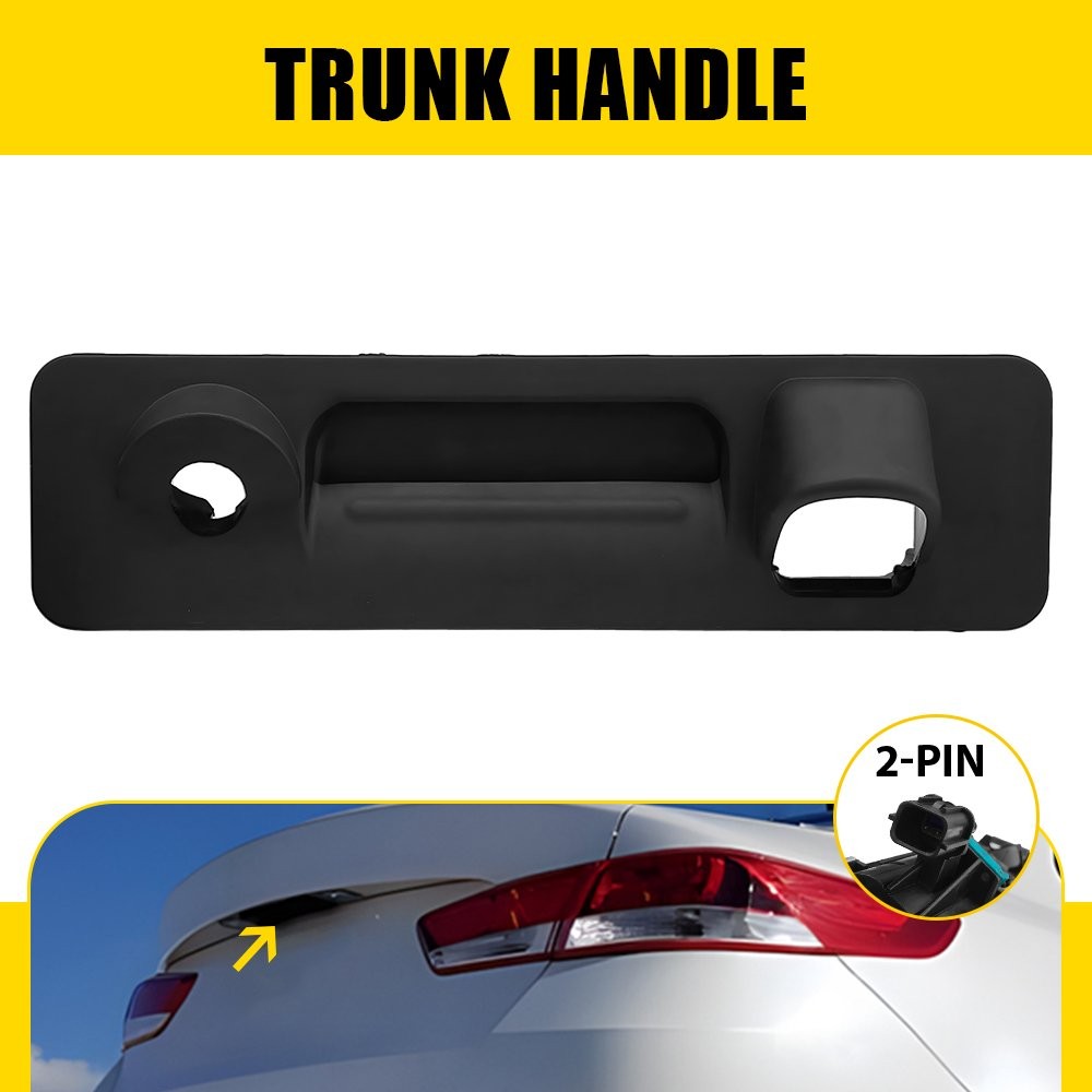 Outside Trunk Lid Lock Tailgate Handle Release Handle for 2016-20 Kia Optima EOU
