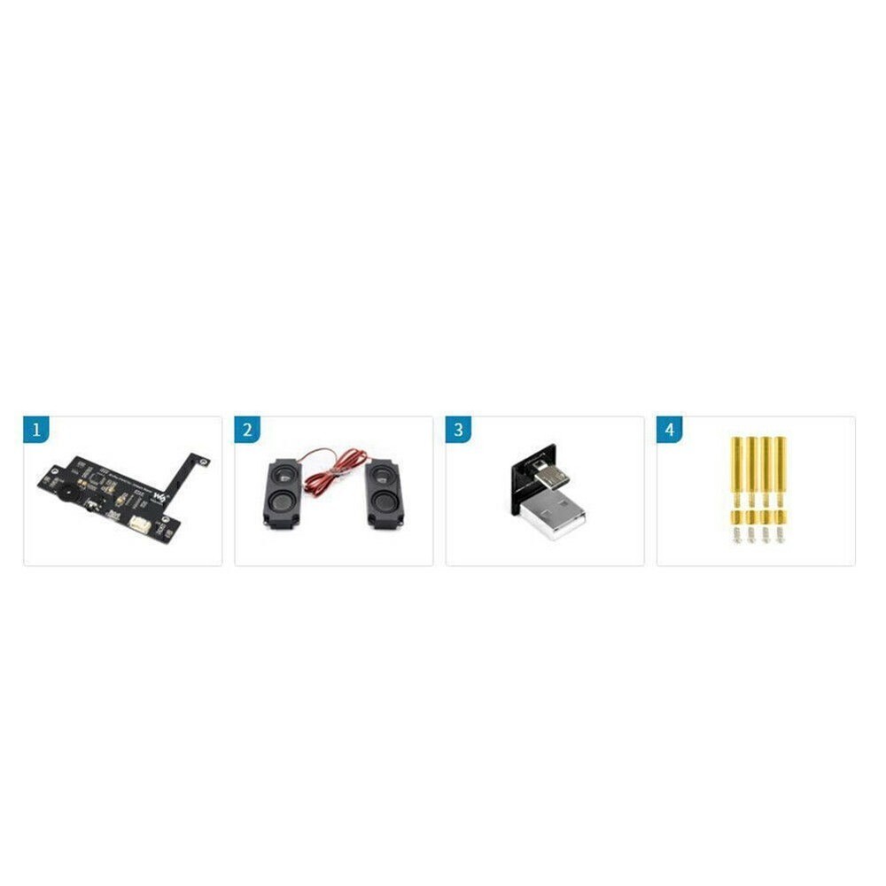 Waveshare Audio Codec Module for Jetson Nano USB Audio Codec Driver-Free Sou KI