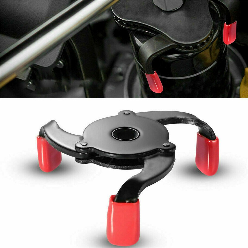 Universal 3 Jaws Oil Filter Wrench Adjustable Spanner Remover Removal Tool