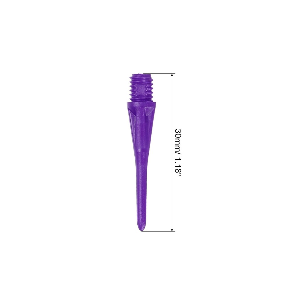 PATIKIL Plastic Dart Tips, 2BA Thread Soft Dart Replacement Plastic Tip Soft ...
