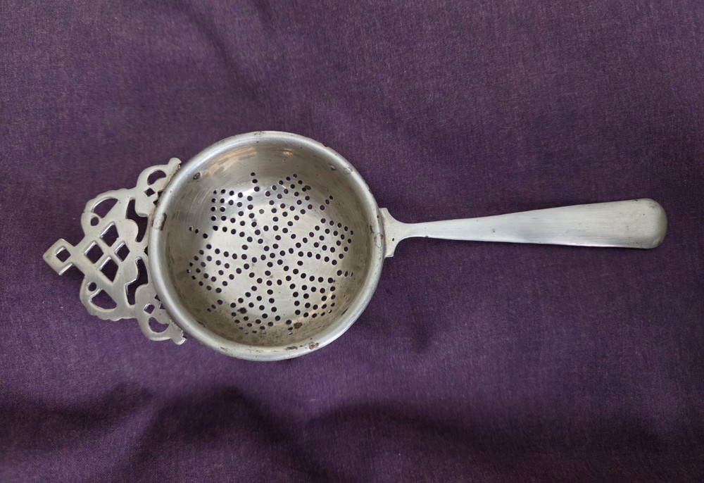 Vintage Silver Plated Tea Strainer