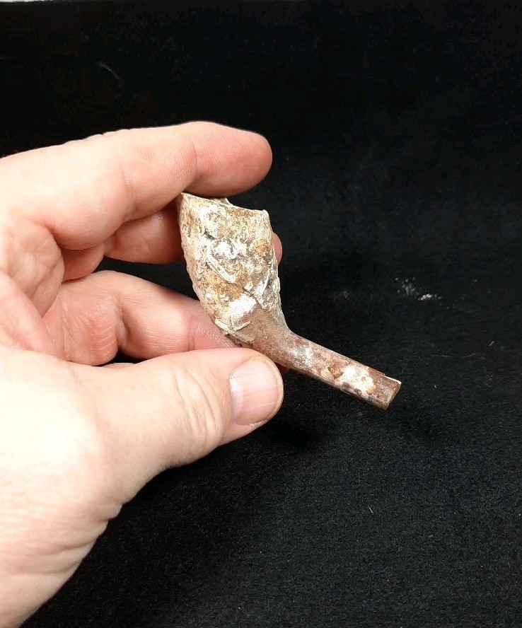 Original Civil War Era Smoking Clay Pipe