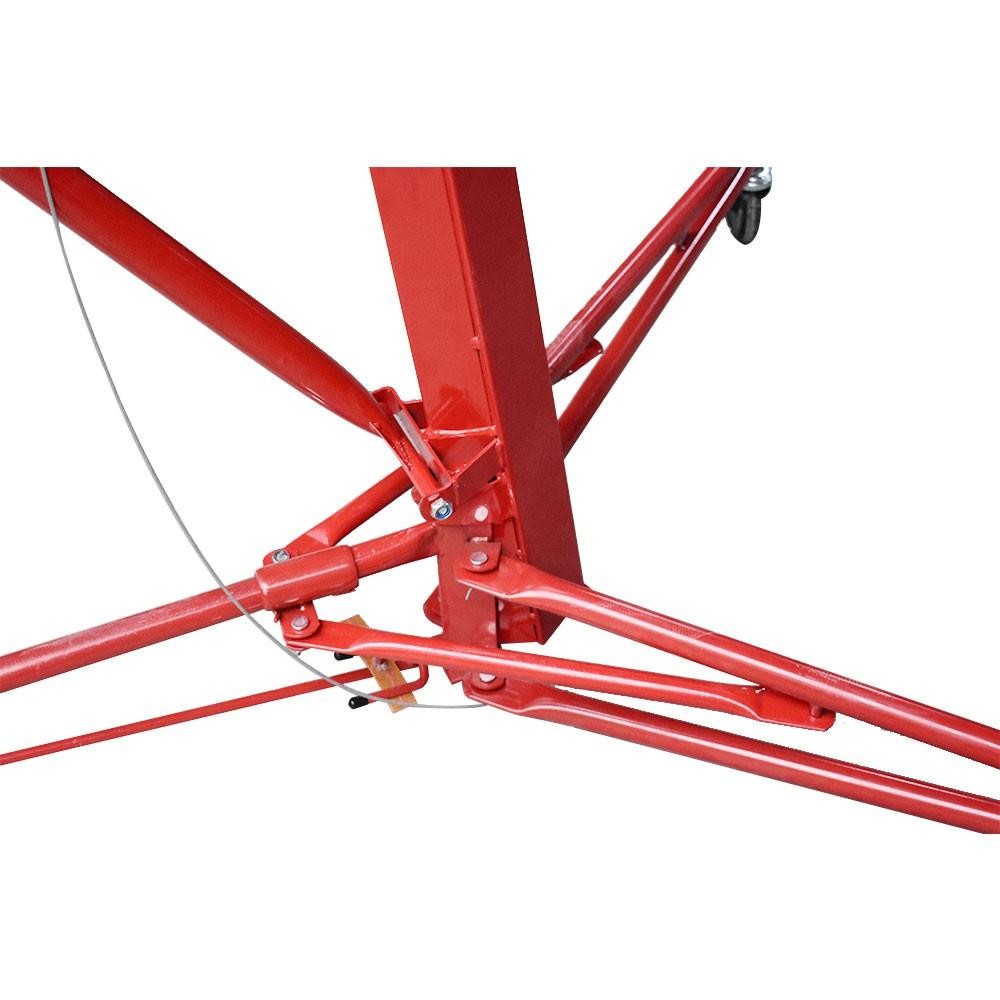 16 FT Drywall Lift Plasterboard Panel Rolling Lifter Lockable 150 Lbs