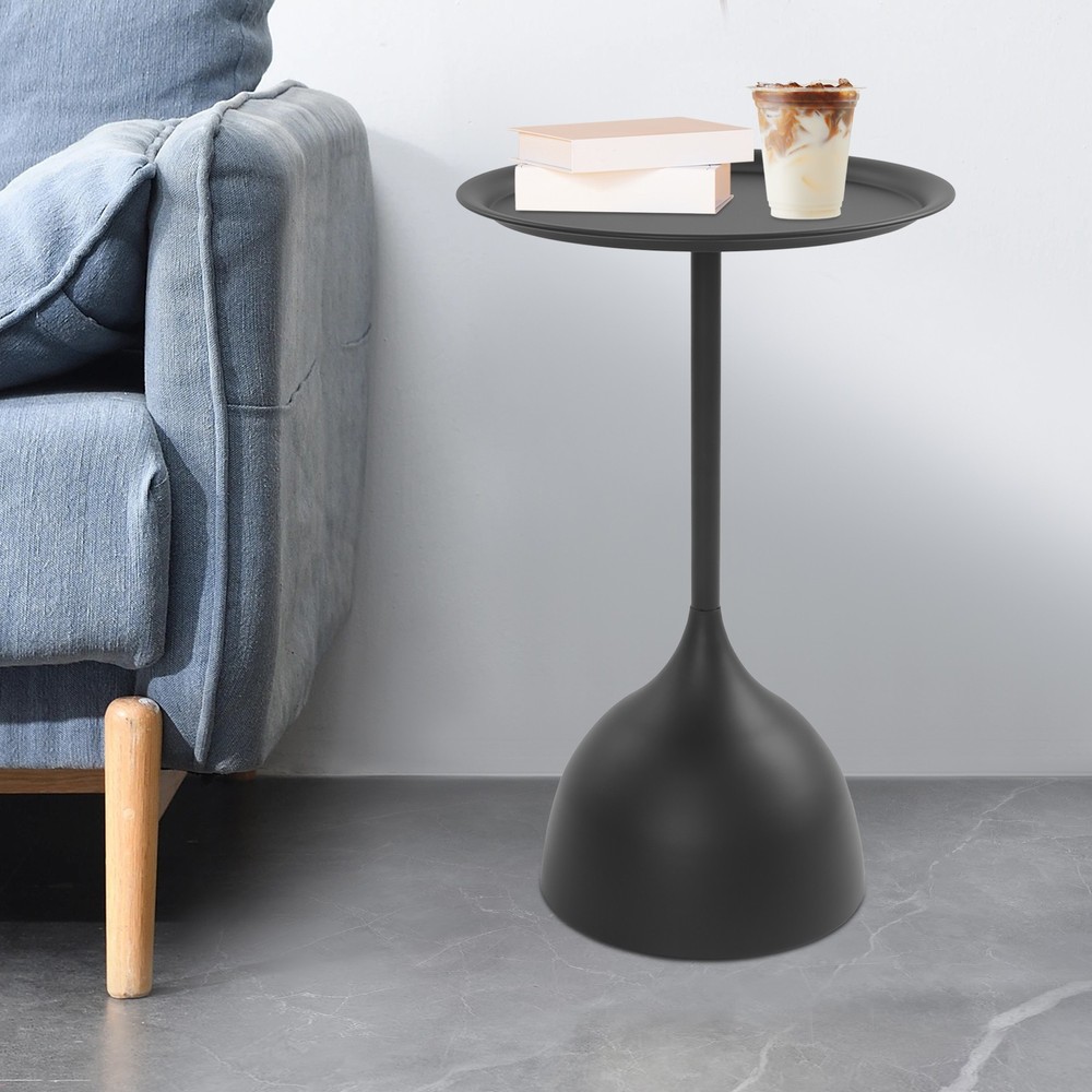 Modern Side Table, Floorstanding Round Side Table, Round Bedside Table