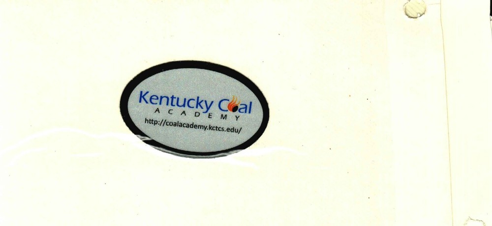 NICE KENTUCKY COAL ACADEMY COAL MINING STICKERS # 1020