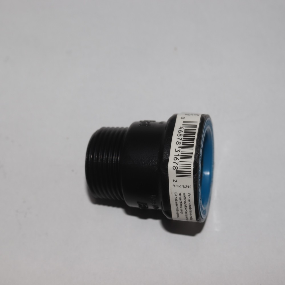 Orbit Adapter Polyethylene Black 3/4" x 1" MPT 31383H