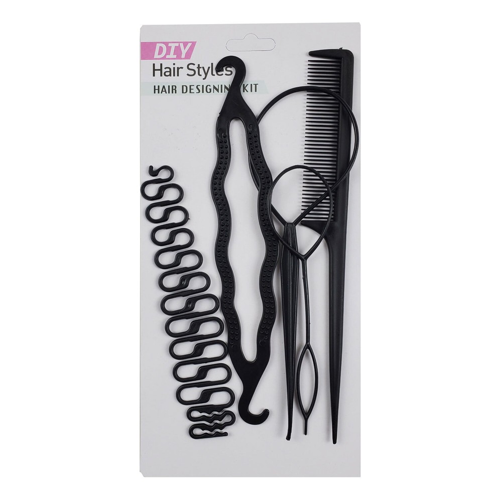 Hair Styling Tools Bun Maker Topsy Tail Hair Braid Donut Comb DIY-Assorted