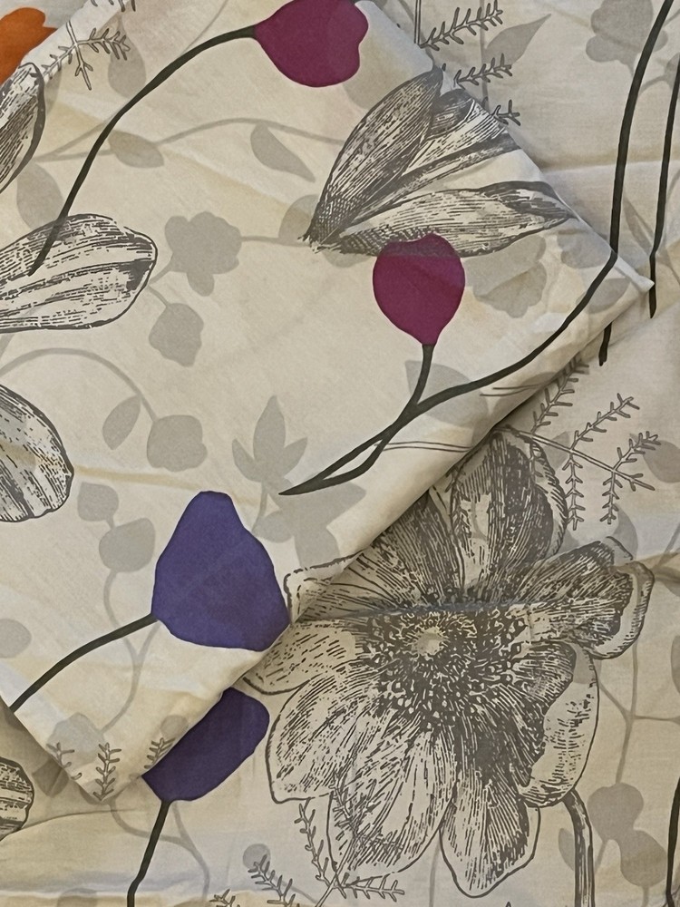 Pair (2) linea Standard Pillowcases Floral