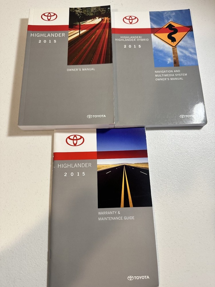 Toyota Highlander Owner's Manual Set 2015