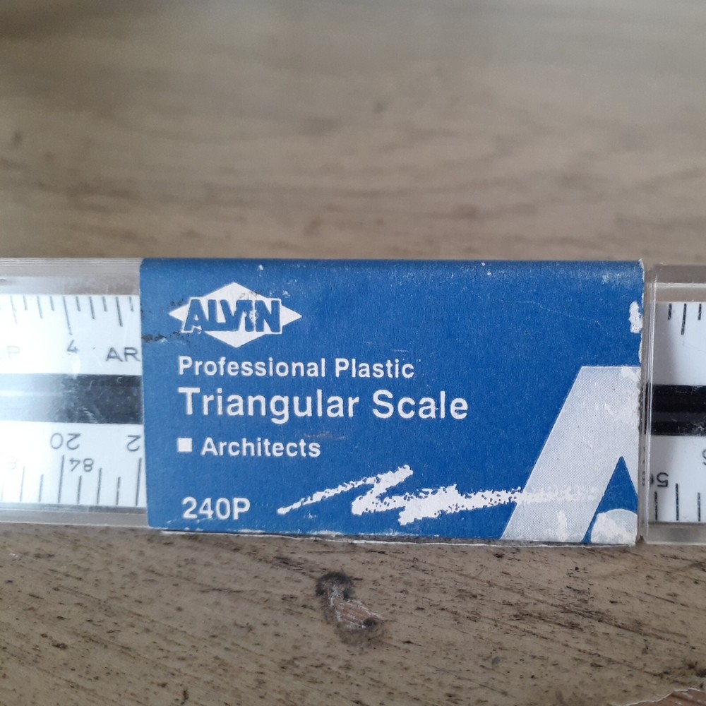 Triangular Scale Alvin 240P Architect In Case Germany Professional Plastic