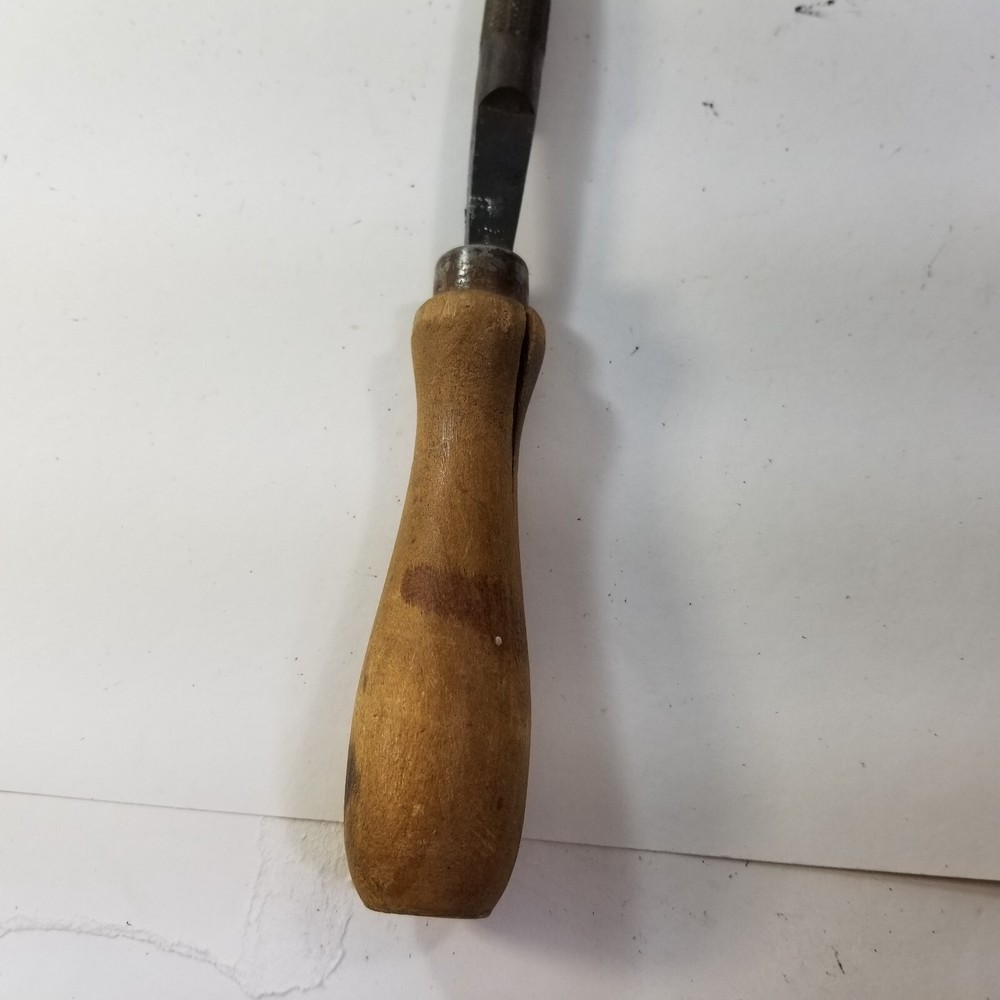 VINTAGE NICHOLSON 13" Round File Wood Handle