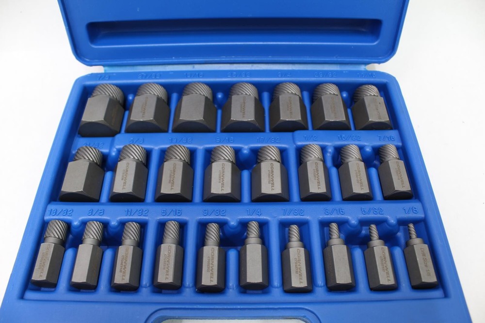 Cornwell Tools 25 Piece Screw Extractor Set, CTGSEST25