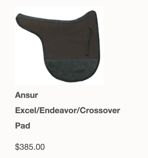Ansur dressage saddle pad
