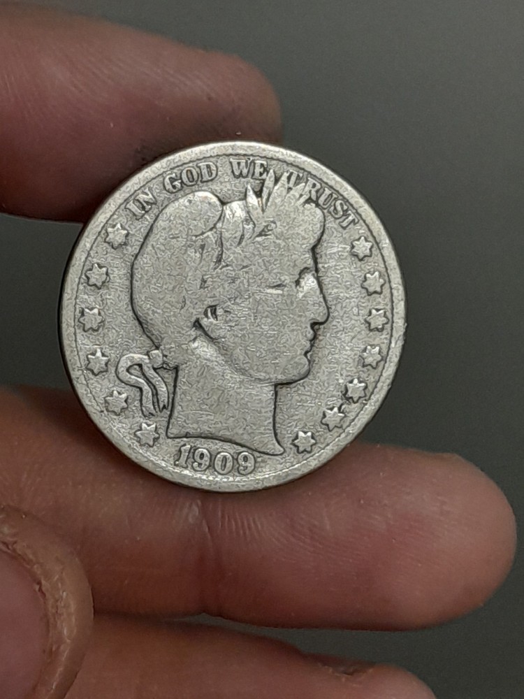 1909- S Barber Half Dollar #3