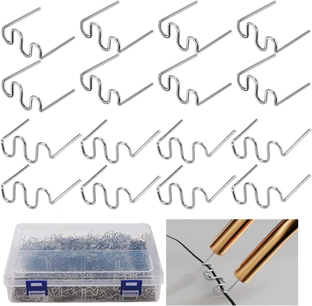 Plastic Welding Staples 1000 pcs,2 Types Hot for silver
