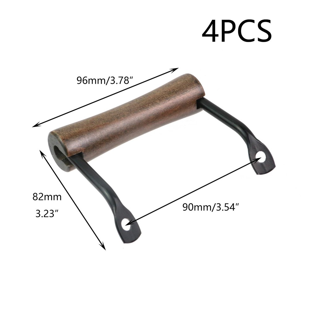 Crapyt 4 PCS Handles for Trays Serving Tray Box Pull Handle Bronze