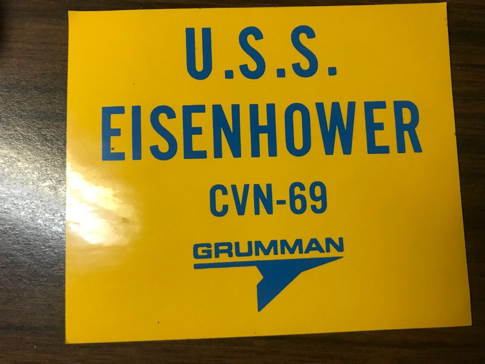 grumman decal U,S.S Eisenhower CVN-69