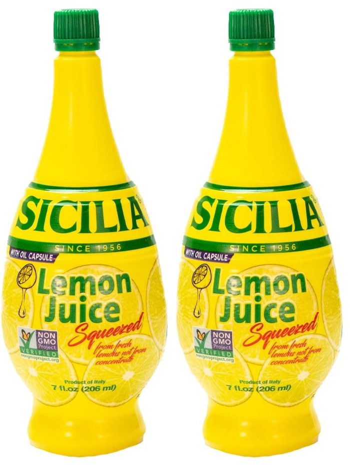 4 Pack Sicilia Lime Juice Bundle 7.0 oz Each