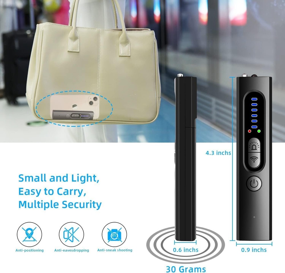Hidden Camera Detector - Anti Spy GPS Tracker / Detectors - Bug Sweeper
