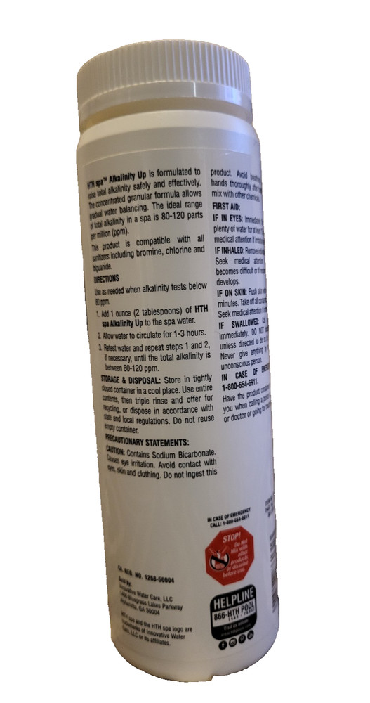 NEW HTH Alkalinity Up Controls Ph Improved Sanitization