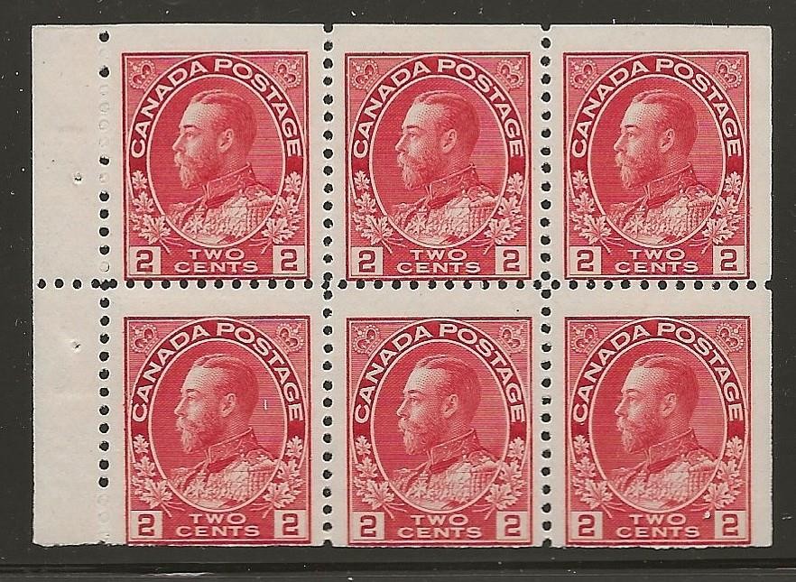 Canada  booklet panes mint light hinged 106a cat $30 [ 360